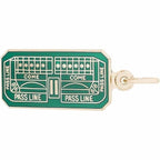 Craps Table Grn Pnt Engravable