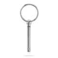 Cylinder Shaped Cremation and Ash Vessel Keychain with Stone