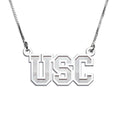 Usc Block Necklace