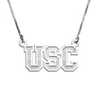 Usc Block Necklace