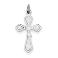 Sterling Silver Rhodium Plated Chalice Cross Charm