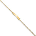 Custom Engraved 14K Gold Women's Curb Link ID Bracelet