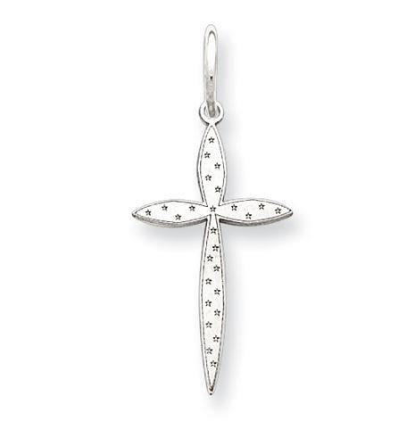 Laser-Cut Sterling Silver Cross
