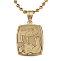Satin And Polished Baptism Pendant