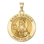 Saint Cronan Round Religious Medal
