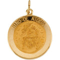 14K Gold Nino De Atocha Religious Medal