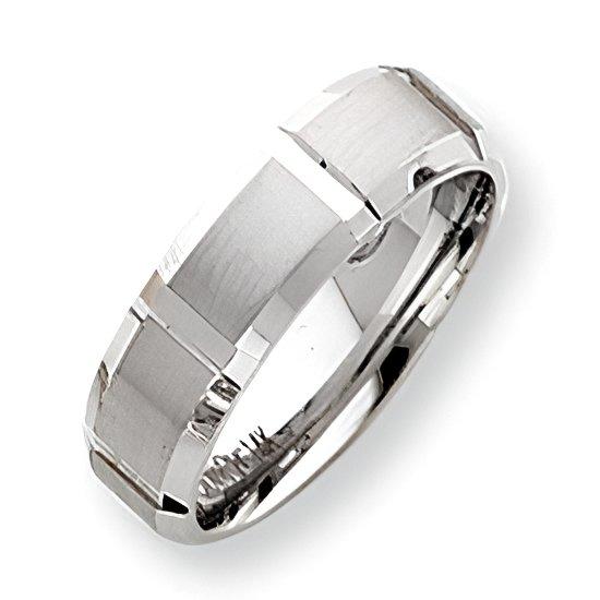 14K White Gold Approx. 0.31 Inch Fancy Wedding Band