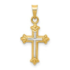 Fleur De Lis Cross Charm