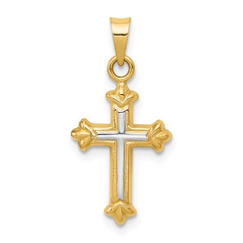 Fleur De Lis Cross Charm