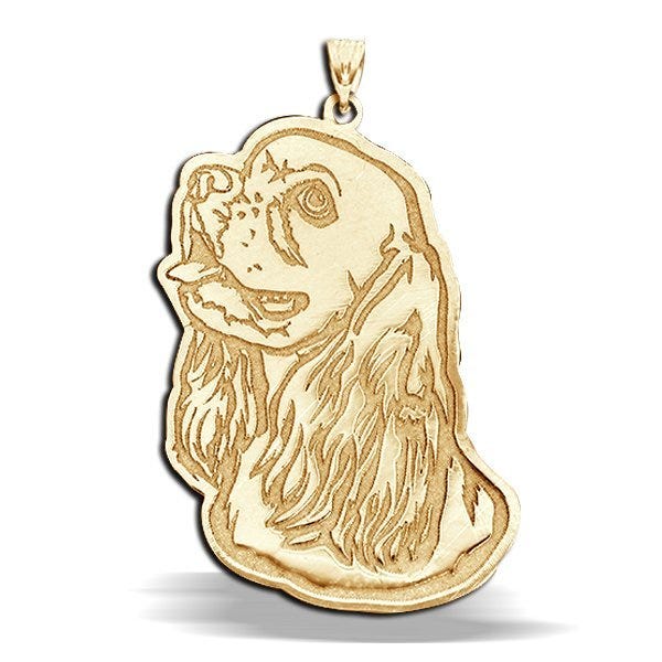 Cocker Spaniel Dog Portrait Charm or Pendant