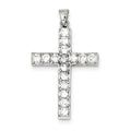 Cubic Zirconia Latin Cross Pendant