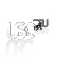 Pair of Usc Intertwined Earrings