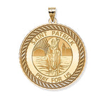 Saint Patrick Round Rope Border Medal