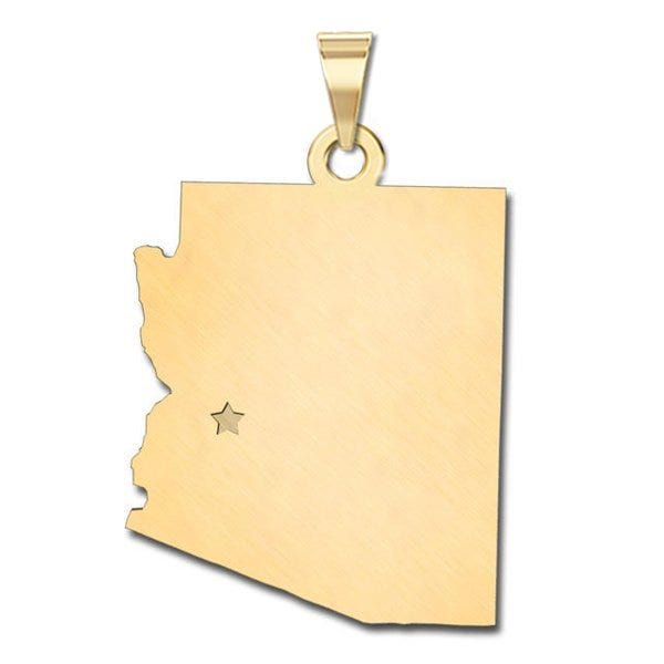 Personalized Arizona Pendant or Charm
