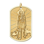 Saint Lazarus Dog Tag Religious Medal