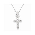 Sterling Silver Cz Latin Cross Pendant
