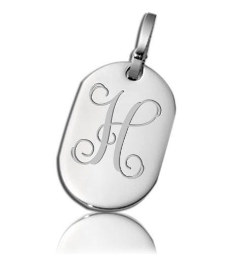 Engravable Stainless Steel Oval Dog Tag