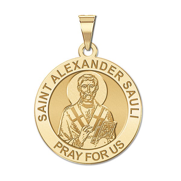Saint Alexander Sauli Round Religious Medal