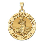 Saint Dallan Forgail Round Religious Medal