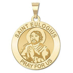 Saint Eulogius of Cordoba Round Religious Medal