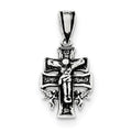 Antiqued Mini Inri Crucifix Pendant