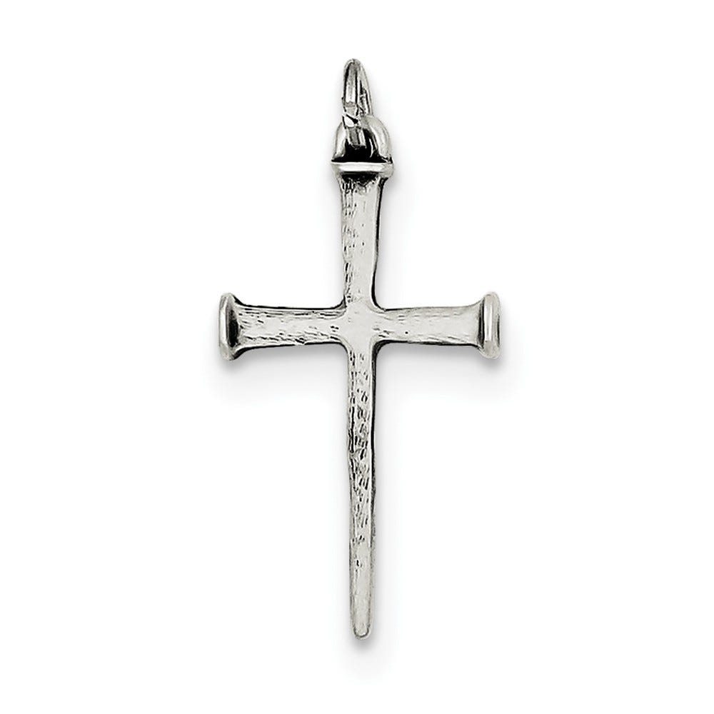 Antiqued Nail Cross Pendant