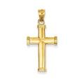 14K Yellow Gold Latin Cross Pendant