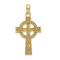 14K Yellow Gold Celtic Cross Pendant