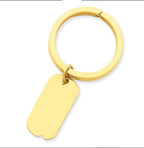 Engravable Dog Tag Key Chain