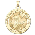 Saint Guy Of Anderlecht Round Religious Medal