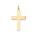 14K Polished Cross Pendant