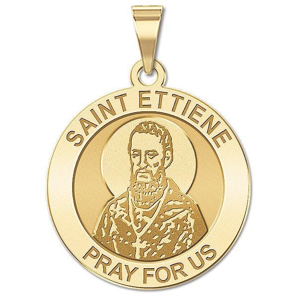 Saint Ettiene Religious Round Medal