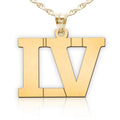 Roman Numeral Number Pendant