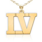 Roman Numeral Number Pendant