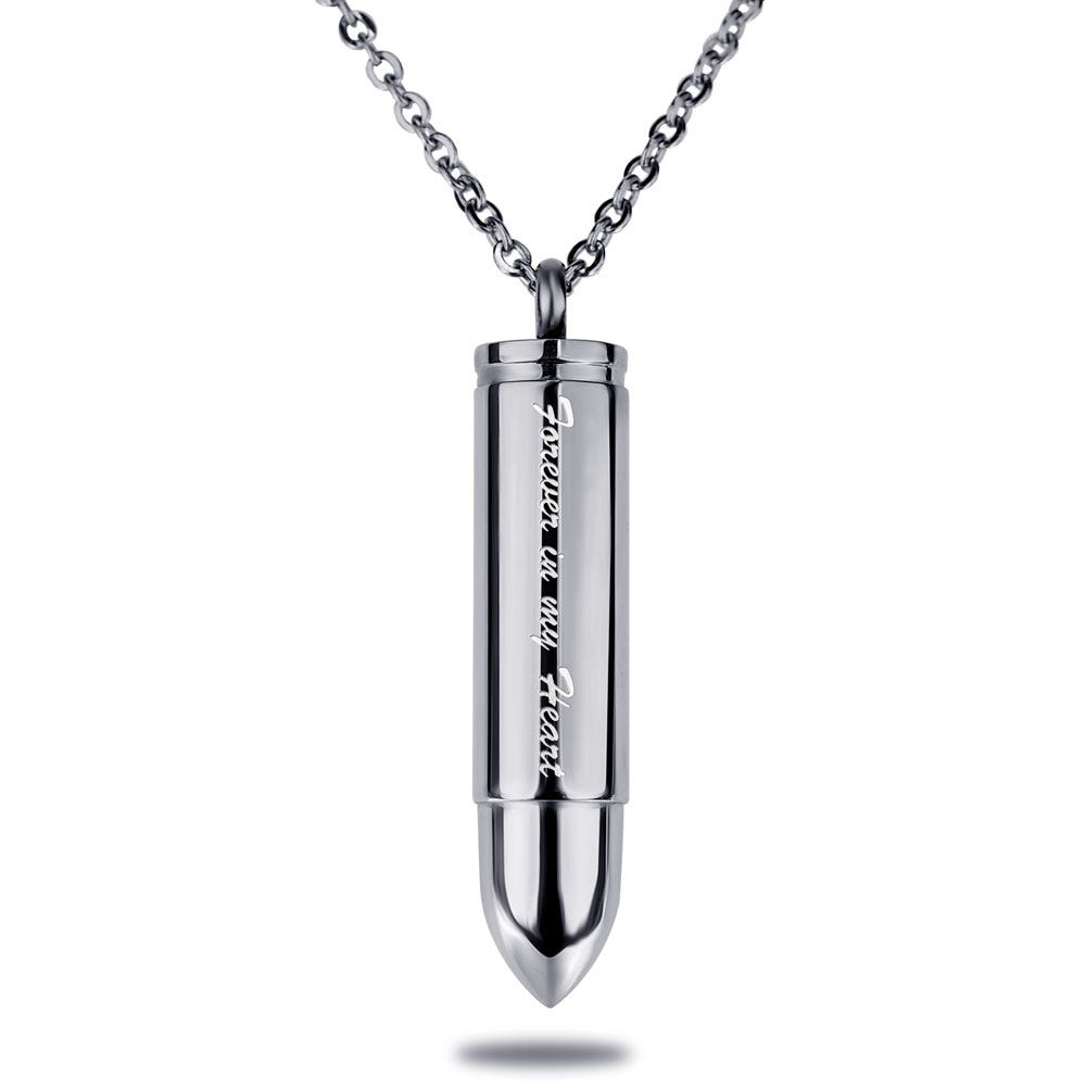 Forever in My Heart Bullet Shaped Cremation and Ash Vessel