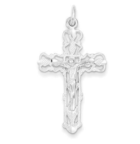 Sterling Silver Or Stainless Steel Crucifix Pendant