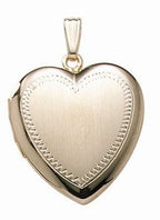 14K Gold Filled Heart Photo Locket