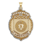 Personalized Police Badge Necklace or Charm - Shape 15
