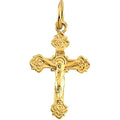 Child's 14K Yellow Gold Crucifix Pendant