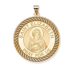 Saint Elizabeth (Mary's Cousin) Round Rope Border Religious Medal