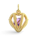 Embraced with Love February Stone Charm (8350-002)