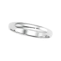Platinum Approx. 0.08 Inch Half-Round Wedding Band