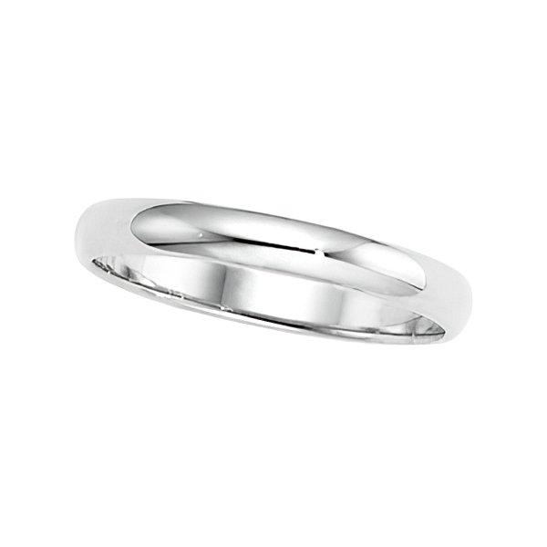 Platinum Approx. 0.08 Inch Half-Round Wedding Band