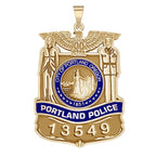 Personalized Portland Oregon Police Badge with Your Number