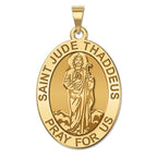 Saint Jude Religious Oval Medal (Full Figure)