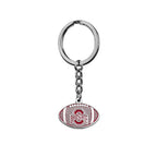 Ohio State University Color Enamel Football Logo Keychain