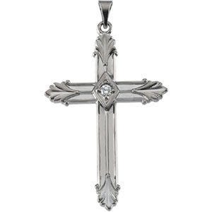 Cross Pendant With Diamond