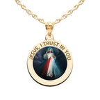 Divine Mercy Round Color Medal