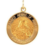 Sacred Heart of Mary Religious Medal