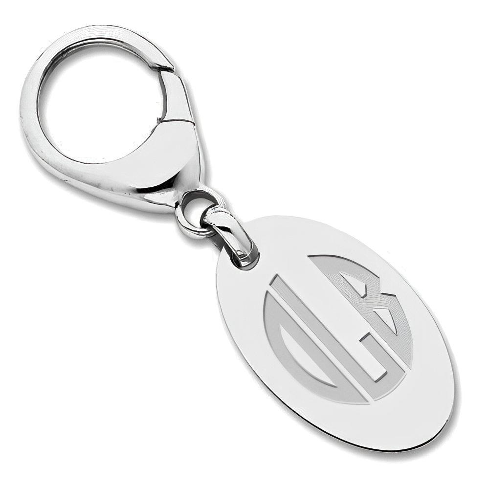 Engravable Sterling Silver Keychain